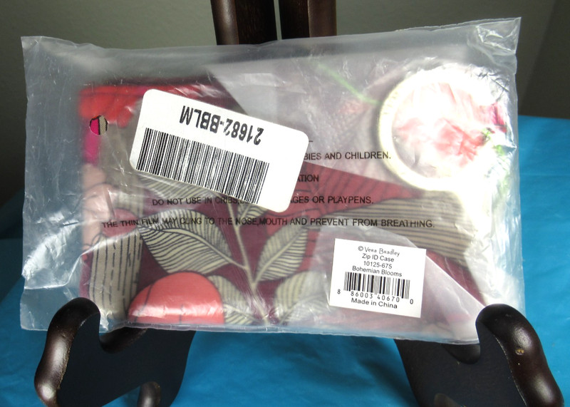 Vera Bradley Zip ID Case Bohemian Blooms Still Sealed