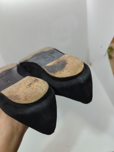 MOCASINES JOAN & DAVID para mujer planos de gamuza con cuentas a mano de colección hechos en Italia 6,5 - Imagen 6 de 9
