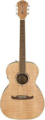 Fender FA-235E Flame Maple Top Concert Acoustic-Electric Guitar - Natural