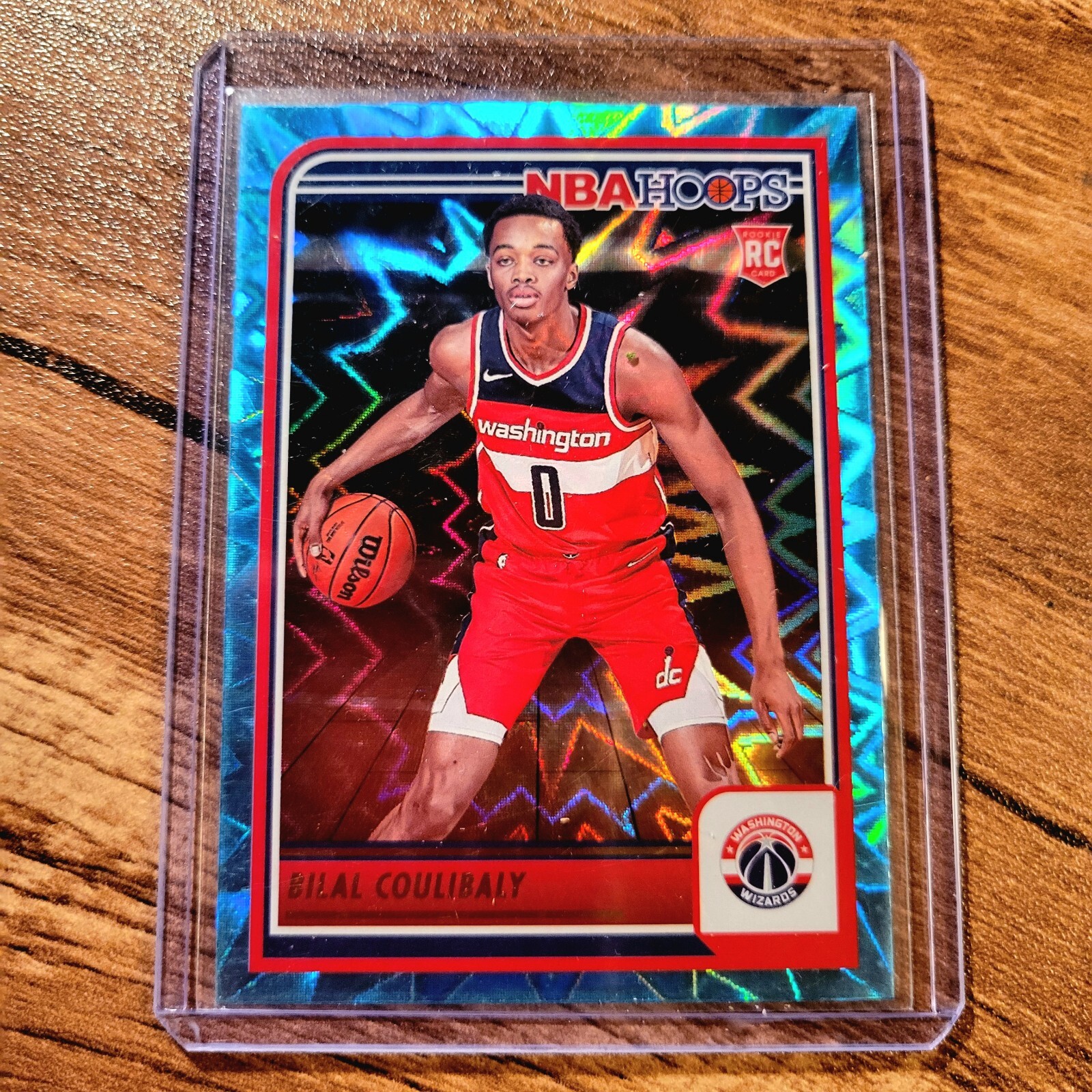 Bilal Coulibaly 2023-24 Panini NBA Hoops Teal Explosion RC #276 Rookie Wizards