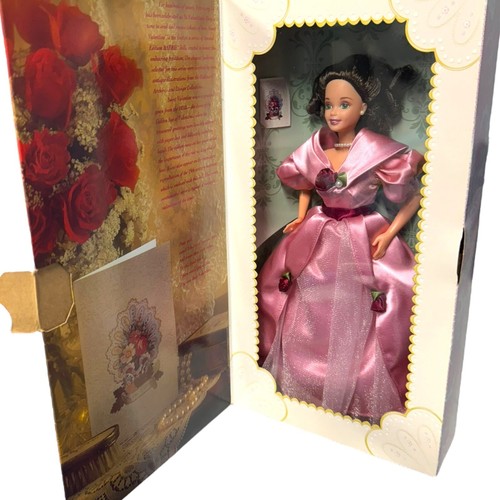 Vintage 90s Valentine Hallmark Barbie Collector Series Fashion Doll NRFB Pair - Picture 18 of 22