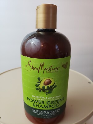 Shea Moisture Power Greens Shampoo Moringa & Avocado Moisturize 13fl. oz.
