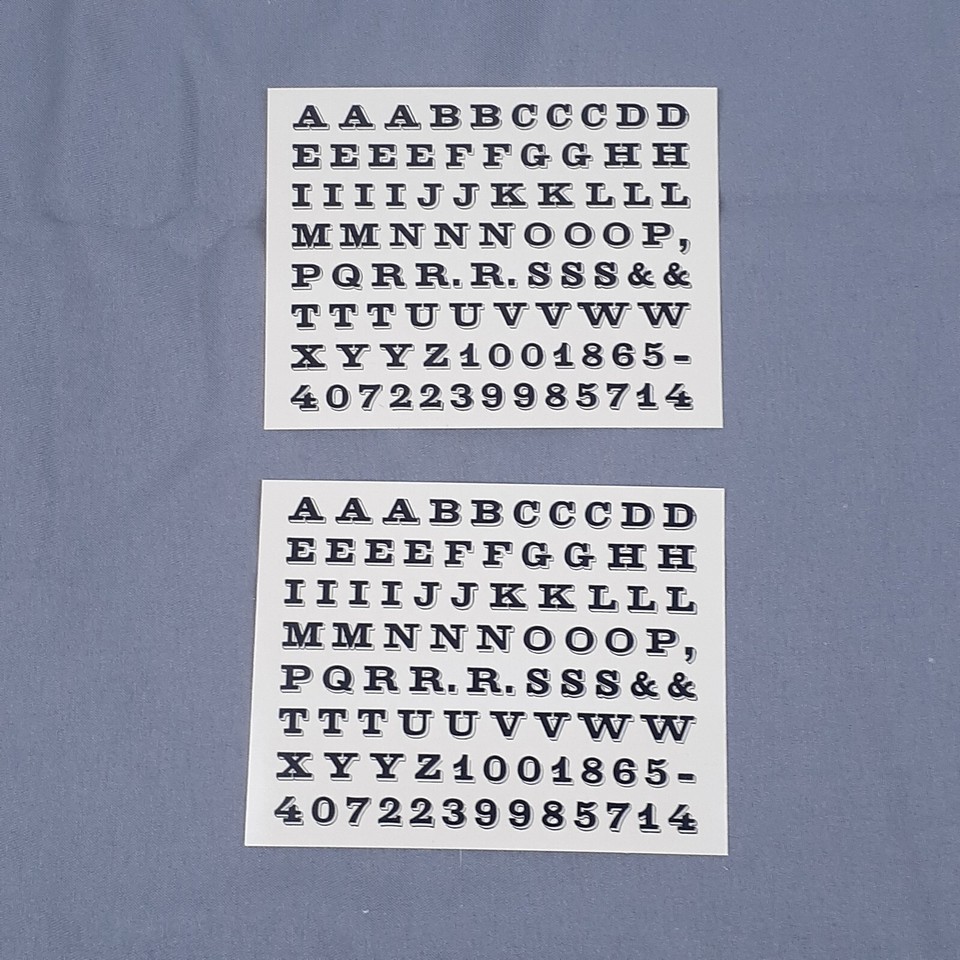 Champ Decals L-91 Gold Rush Font Black 3/16