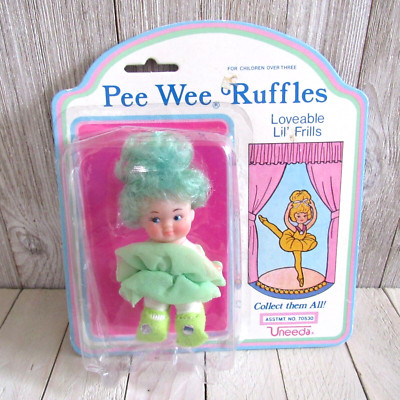 Vintage Uneeda Pee Wee Ruffles Loveable Lil' Frills 1986 Green Ballerina
