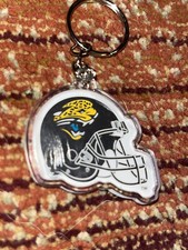 Jacksonville Jaguars NFL Helmet Keychain Or Charm New Vintage Double Sided- 2in