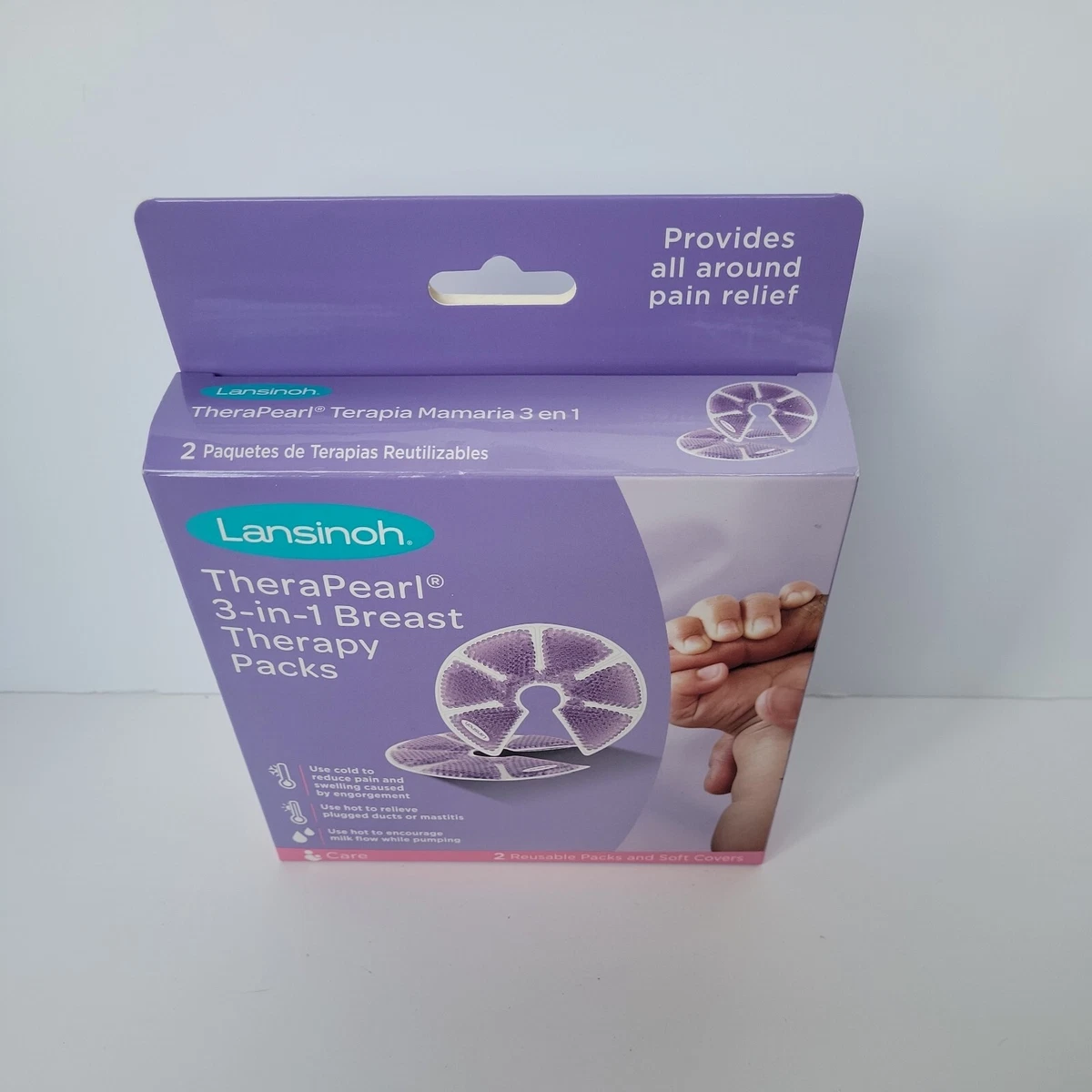 Lansinoh TheraPearl 3-in-1 Hot or Cold Breast Therapy Pack