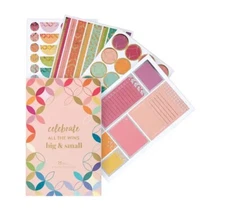 NEW! Erin Condren MID CENTURY CIRCLES Designer Sticker Book - 343 Piece