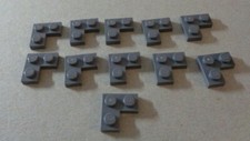 LEGO 2420 - 4210635 Corner Plate 1x2x2 Dark Stone Grey x11 Pieces & Parts**