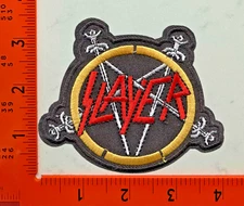 Slayer Band Patch – Embroidered Iron-On Sew-On Heavy Metal Music Logo Badge