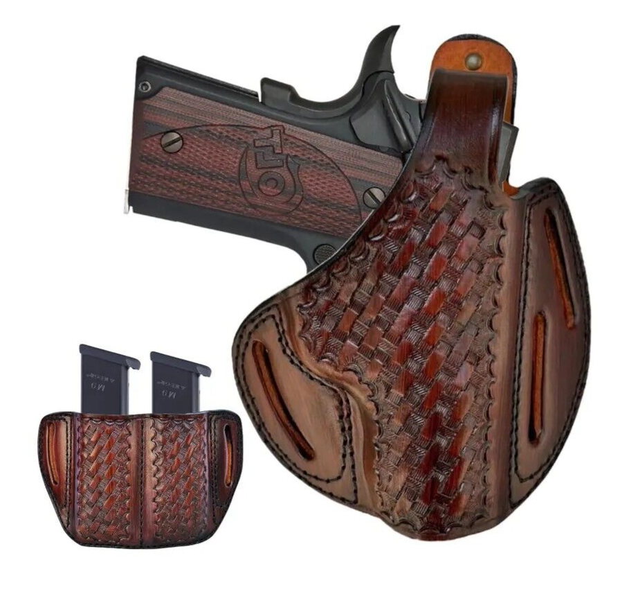 Sig Sauer Leather Basket Weave Holster for P226 P229 P320 P250 P238 P239 P938
