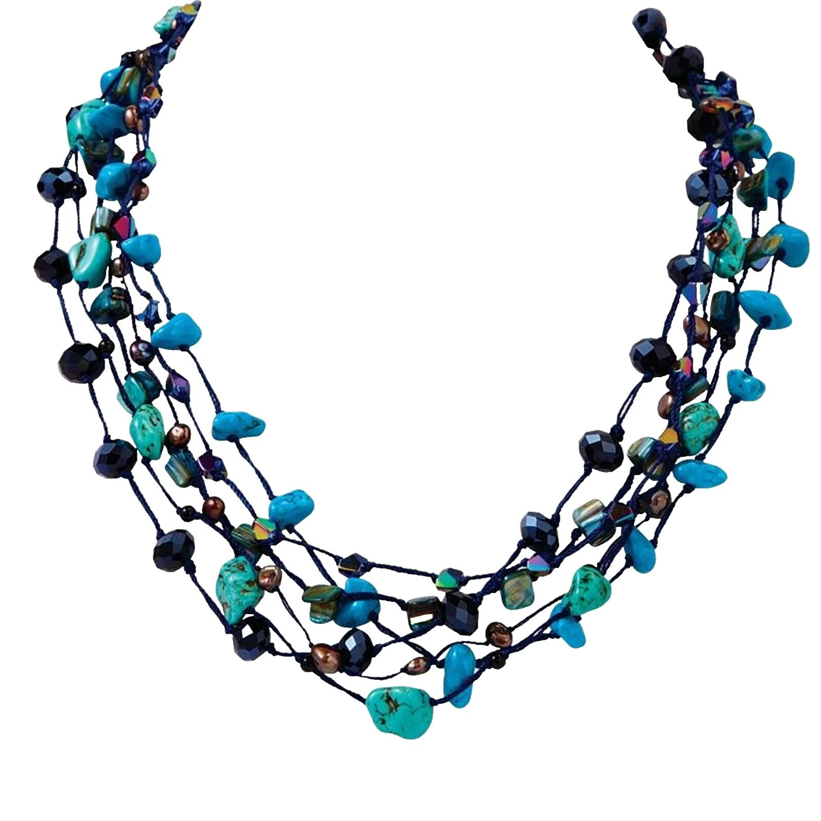 Moda Negro Park Lane Collares y Colgantes