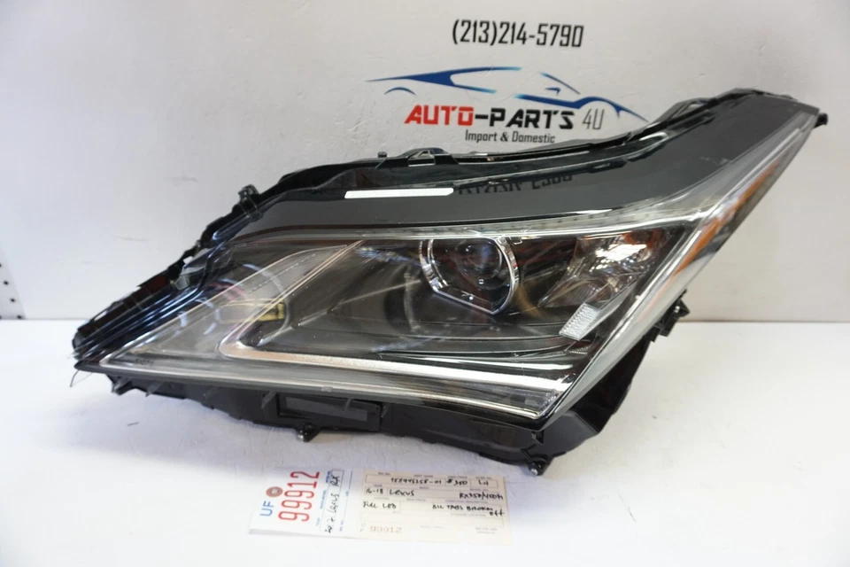 lengüetas rotas 2016-2018 LEXUS RX350 RX450h conductor faro led completo fabricante de equipos originales UF99912 Foto 2 de 4