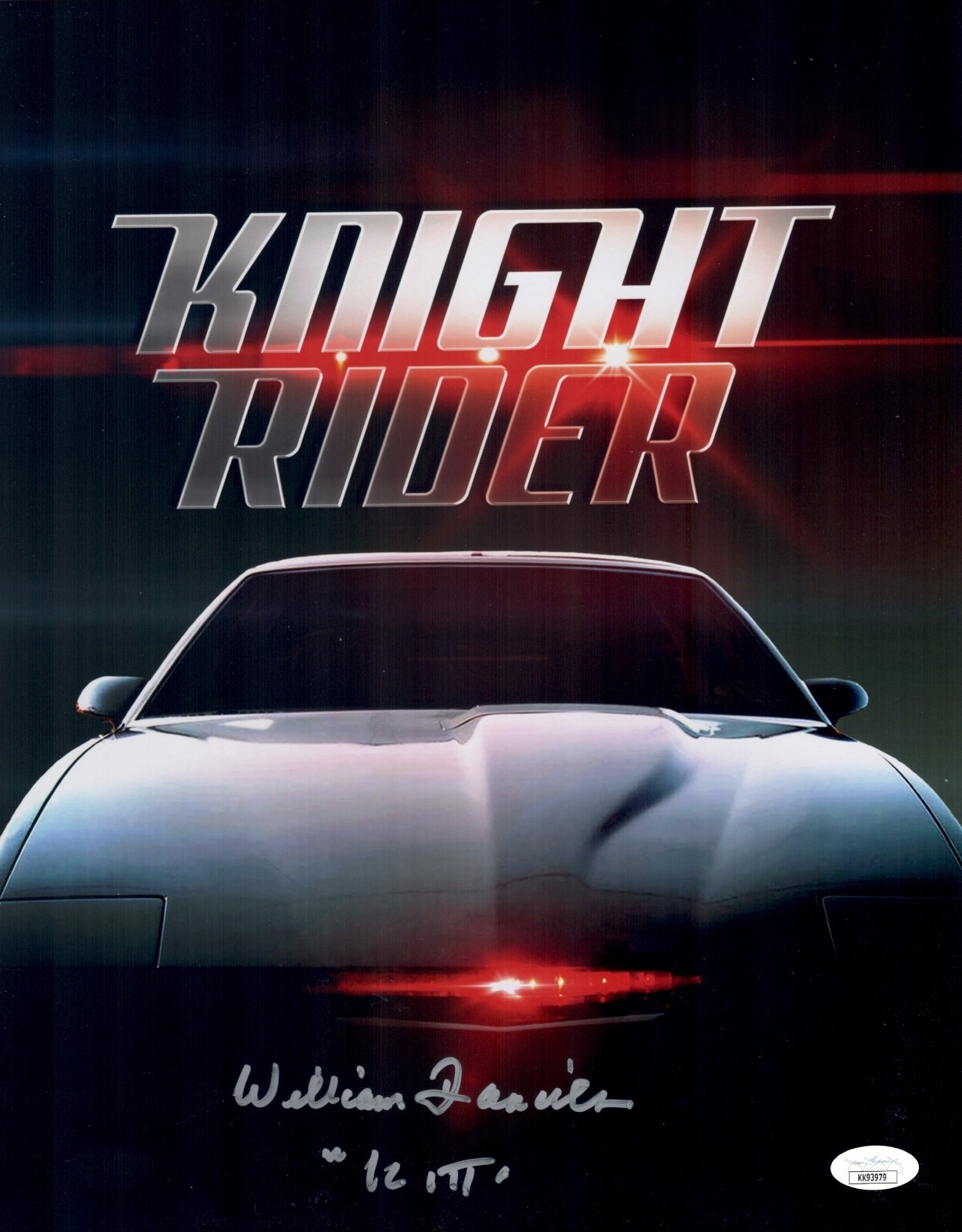 William Daniels Signed KITT Knight Rider 11x14 Metallic Photo Autograph ...