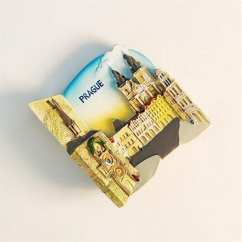 Tschechische Republik Prag Quadrat Sammlerstück Souvenir 3D Harz Kühlschrankmagnet Geschenk - Bild 4 von 10