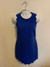 J.Crew Women’s Blue Scalloped Dress Size 2