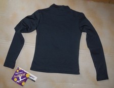 NWT Body Wrappers 463 Pro Tech Black Turtleneck Pullover sz. 8-10 child