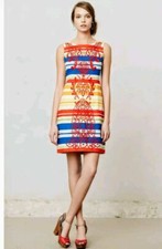 Anthropologie Striped "Banded Totem Shift" Dress Size 2 New with tag.