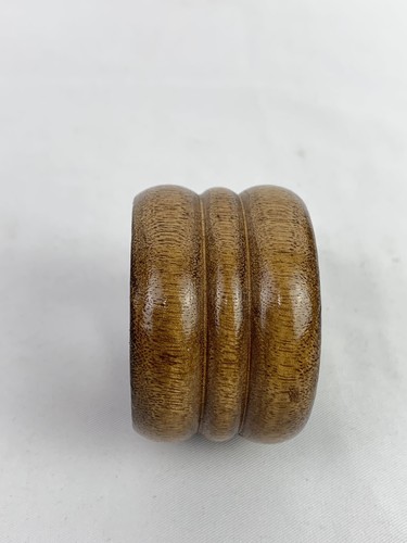 Vintage Dark Maple Wood Napkin Rings Holiday Dinner Set of 8 Rustic Nature - Picture 3 of 7