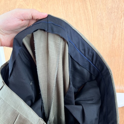 Austin Reed Suit Mens 43L Tan 2 Button 100% Wool Pants 38x29 Pleated Business - Picture 20 of 21