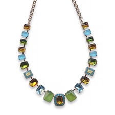 Collar Mariana Topacio Delicioso, Ópalo Azul, Olivino, Zafiro Lt y Verde Manzana...