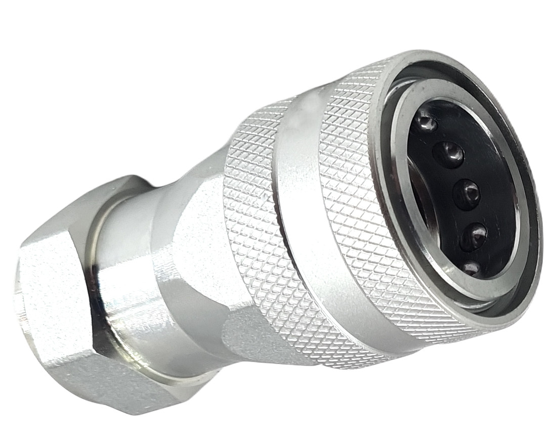 1/2"" BSP ISO A Female Socket Hydraulic Quick Connect Coupler Tractor Loader