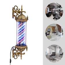 LED Sign Lamp Barber Pole Light Rotating Hair Salon Sign Light Lamp 32 90cm