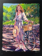 Aldo  Loungo A Sunday Ride in thru Palermo HS Limited Serigraph on Paper