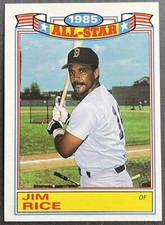1986 Topps Glossy All-Stars #6 Jim Rice - Boston Red Sox