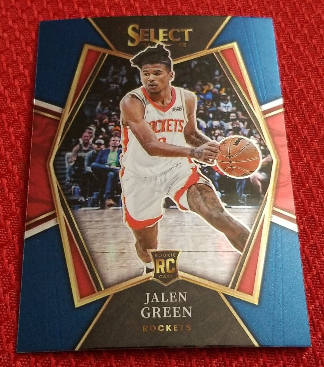 2021-22 Select Jalen Green Premier Level Blue Retail Rookie RC #190 Rockets