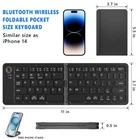 Mini Folding Wireless Bluetooth Keyboard for Mac Laptop Tablet iPhone Samsung US