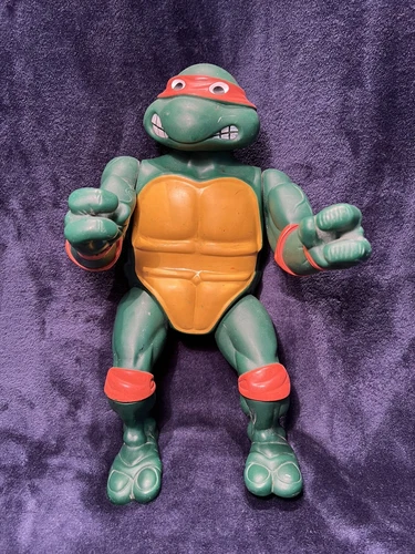 Vintage 1989 13” TMNT Michelangelo Action Figure Good Condition