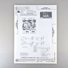 Phonola 3001 3003 Amplificatore Giradischi SAMS Photofact Manuale di Servizio 765-10
