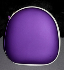 Purple Headphone Case w/ Strap Interior size: 8x7.25", Exterior: 8.25x7.5"