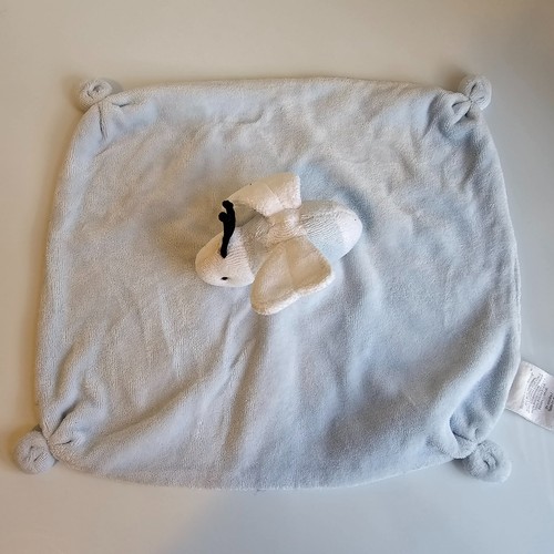 Burts Bees Baby Lovey Security Blanket Bumblebee Light Blue Knotted Crinkle Boy - Picture 2 of 6