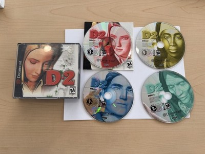 D2 [Sega Dreamcast, 2000]  Four-Disc Set Complete w/ Manual CLEAN DISCS Tested