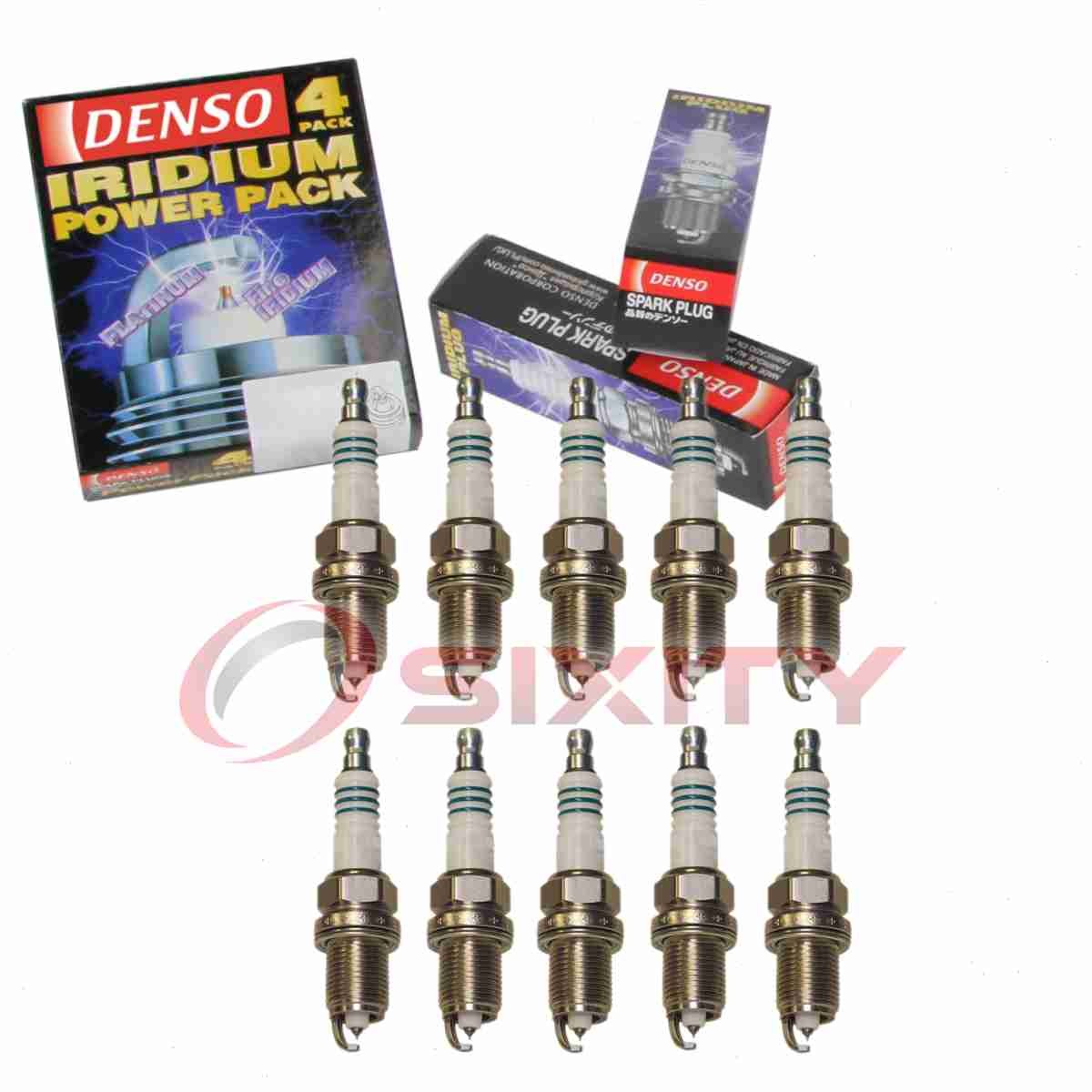 10 pc Denso Iridium Power Spark Plugs for 1994-2003 Dodge Ram 2500 8.0L V10 ro