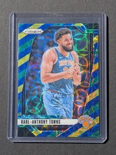 2024-25 Panini Prizm Karl-Anthony Towns #141 Prizms Choice Blue Yellow Green