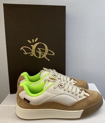 Dior x Travis Scott Cactus Jack B713 Men's Size US9 EU42 Coffee Suede Sneakers