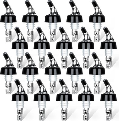 Automatic Measured Bottle Pourer - Quick Shot Spirit Measure 20 pack 1.5oz 