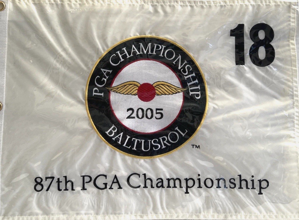 USGA PGA Tour Golf Flag Metal Sign 8x12in Vintage Major Tournament