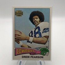 2001 Topps Archives Drew Pearson #50 Reprint 1975 Topps #65 NFL WR
