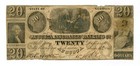 1843 $20 The Augusta Insurance and Banking Co. - Augusta, GEORGIA Note — photo 1