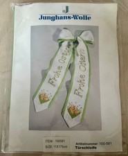 Junghans-Wolle Modell 100-581 Türschleife - Frohe Ostern - 11x175 cm - NEU & OVP