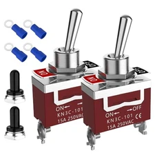 12V 30A Waterproof Toggle Switch ON Off 2 Pin SPST