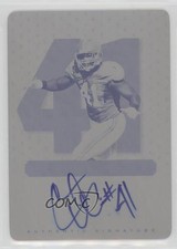 2012 Ultimate Leaf Draft Printing Plate Black 1/1 Courtney Upshaw Auto z5i