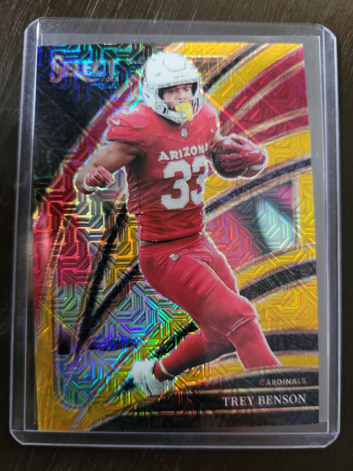 2025 Panini Select Trey Benson Club Level Gold Mojo 5/10 Cardinals #224 🔥🔥🔥