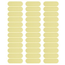 120 Pcs 0.87"x0.28" Phone Dustproof Net Sticker Phone Speaker Cover Yellow
