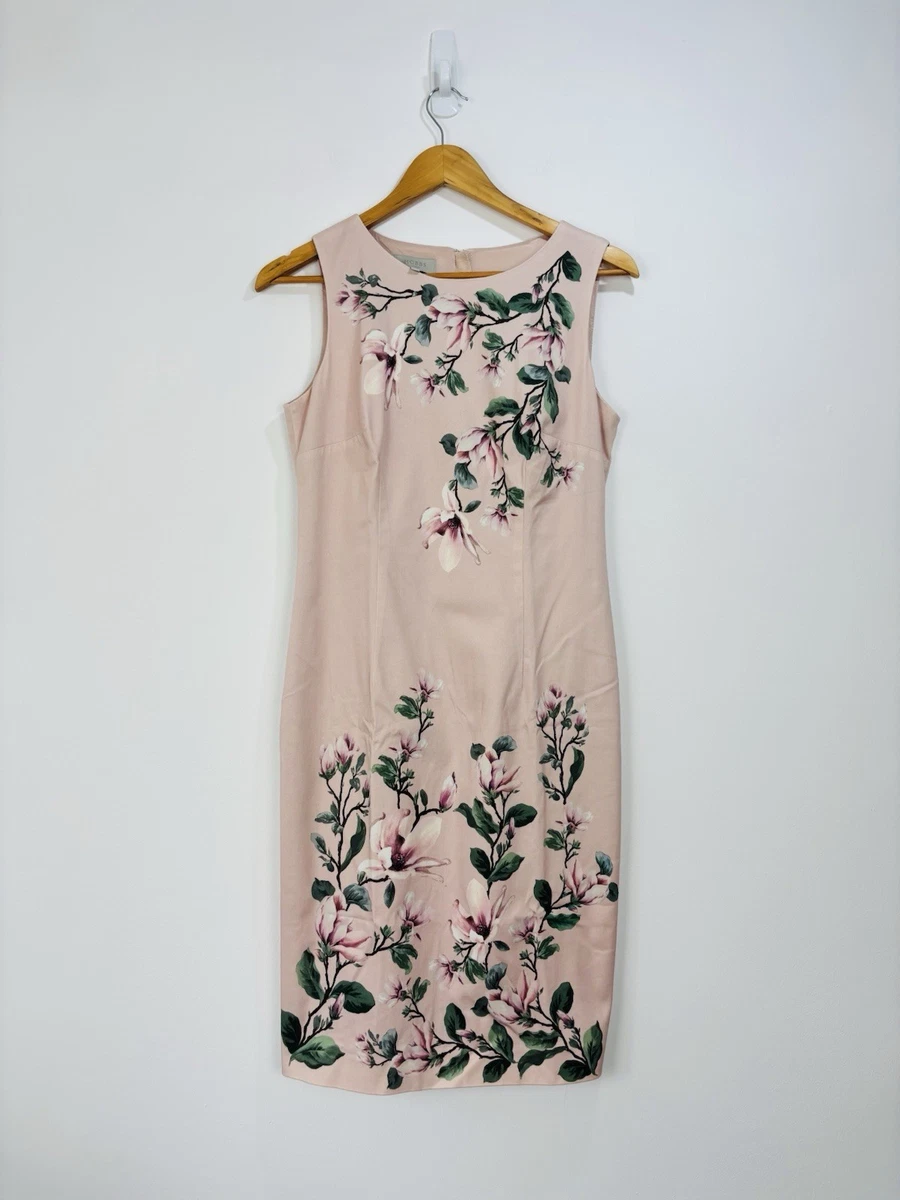open lace back dress Hobbs silk pink main image 0