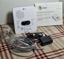 AT T 1740 Digital Answering System With Time and Day Stamp - White/60-Minute Cap