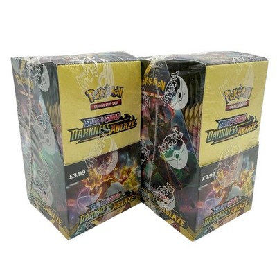 Pokemon Sword & Shield Darkness Ablaze Display 2x 18er Englisch Neu Sealed